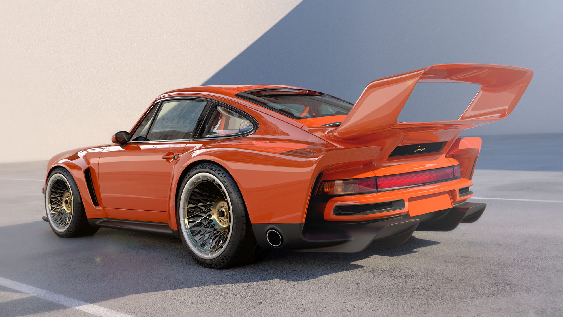 Pick your jaw up off the floor this is Singer's bewinged 700bhp DLST